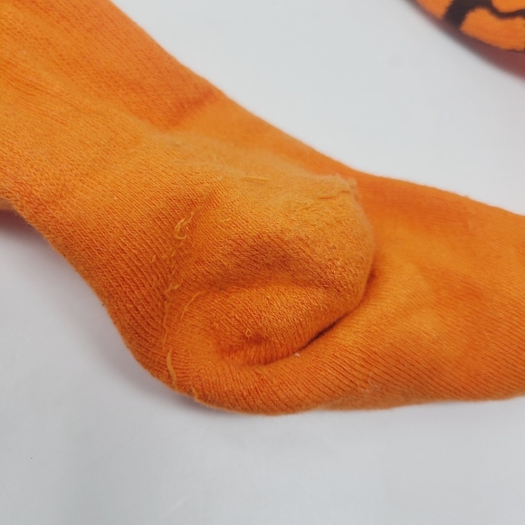 NERD | Classic Unisex Knee High Novelty Tube Socks in Orange & Brown (One Size) - Picture 7 of 8